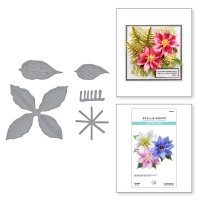 Clematis flower etched die set - Stansmallar till klematis-blomma från Susan Tierney-Cockburn Spellbinders