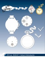Clocks Watches Cutting & Embossing Die set from By Lene