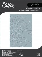 VAULT COBWEB embossing folder - Embossingfolder med spindelväv / -nät från Tim Holtz Sizzix A5