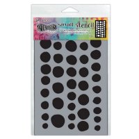 Coins SMALL stencil ovalish circles from Dylusions Ranger ink