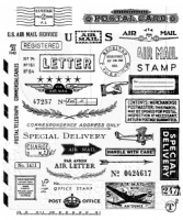CORRESPONDENCE cling mount stamp set - Stämpelset med posttema från Tim Holtz Stamper's Anonymous