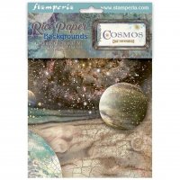 COSMOS RICE PAPER BACKGROUNDS from Stamperia A6