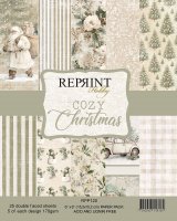 COZY CHRISTMAS paper pad 6x6 - Mönsterpapper med jultema från Reprint 15x15 cm