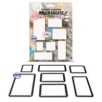 CRAFTY CUTOUTS postage stamp shape die set from AALL & Create