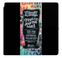 Creative Journal Black Square - Svart journal från Dylusions / Ranger ink med 20*20 cm stora sidor