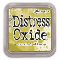 Crushed olive distress oxide ink pad - Olivgrön stämpeldyna från Tim Holtz / Ranger