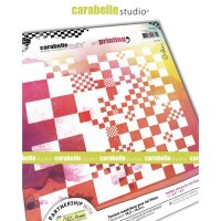 Art Printing Carré Damier chess squares printing plate from Carabelle Studio 16,5x16,5 cm