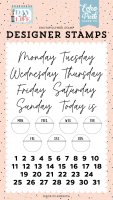 Days Of The Week Clear Stamp set from Echo Park Day in the life 10x15 cm