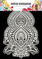Diamond drop lace stencil - Schablon från Dutch Doobadoo A5