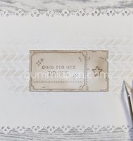DRINK TICKET die DRINKBILJETT from Gummiapan ca 60 x 32 mm