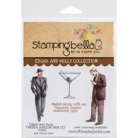 Edgar and Molly Vintage martini men stamp set from Stamping Bella