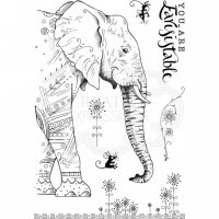 Elehpantastic clear stamp set - Stämpelset med elefant från Pink ink design A5