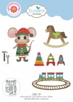 ELF Christmas mouse die set from Elizabeth craft designs