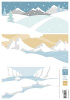 PRE-ORDER Eline‘s Background Snow & ice from Marianne Design A4