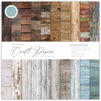 Wood textures essential craft papers - 40 pcs from Craft Consortium 15x15 cm