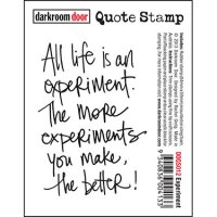 FÖRBESTÄLLNING - Experiment rubber stamp - Textstämpel från Darkroom Door 8,4*5,9 cm