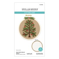 FAUX EMBROIDERED SPRUCE die set - Granstansmallar från Spellbinders