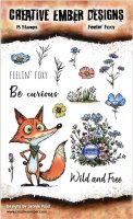 FEELIN FOXY stamp set from Leonie Pujol A6