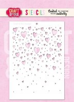 FLOATING HEARTS stencil from Craft & You A6