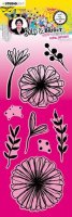 Floral... Bold & Bright nr.122 clear stamp set from Art by Marlene Studio Light 10x24 cm
