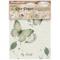 FLOWERS AND POEMS MINI RICE PAPER SELECTION - Rispapper från Stamperia A6