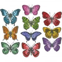 Flutter butterfly die set - Stansmallar till matchande stämpelset från Tim Holtz Stamper's Anonymous