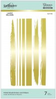 FOILED BRUSHSTROKES AND STRIPES Hot Foil Plates - Värmeplattor med penseldrag från Spellbinders