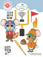 FOOTBALL & BASEBALL ACCESSORIES die set (little mouse not included) from Elizabeth craft designs