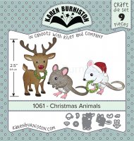 FÖRBESTÄLLNING CHRISTMAS ANIMALS die set - Juldjurstansmallar från Karen Burniston