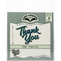 FÖRBESTÄLLNING Thank you word die set - Ordstansmallar från Karen Burniston