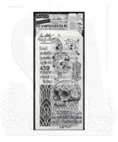 FOREBODING Halloween clear stamps and stencils - Stämplar och schabloner från Tim Holtz Stamper's Anonymous