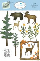 FOREST FRIENDS animals AND FRAME die set from Elizabeth craft designs
