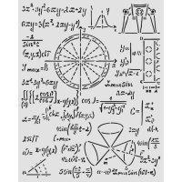 FORMULAS A NEW BEGININING stencil from Stamperia 20x25 cm