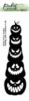 Friendly Jack-o-Lanterns 2x6 Inch Clear Stamps Halloween - Stämpel med pumpor på hög från Picket fence studios