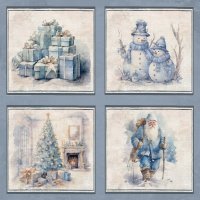 FROZEN COLLECTION CARDS Winter Christmas klippark med jul- och vintertema från Reprint 30x30 cm