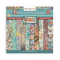 Furry Friends 2 8x8 Inch Paper Pack Maxi Background Selection - Bakgrundspapper från Antonis Tzanidakis Stamperia