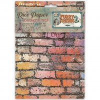 Furry Friends 2 A6 Rice Paper Backgrounds Selection (8pcs) - Rispapperbakgrunder från Antonis Tzanidakis Stamperia