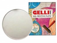 Gelli arts ROUND / CIRCLE gel printing plate 8 - Rund geléplatta att göra avtryck med från Gelli Arts ca 20 cm i diameter