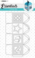 Cutting Die Giftbox Essentials nr.393 - Askstansmall från Studio Light 11,1x20,4 cm
