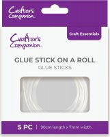 GLUE STICK ON A ROLL - Limpistolslimstift på rulle från Crafter's Companion 5 st