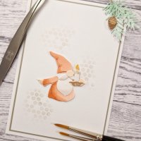Gnome holds a candle die from Gummiapan 49,5 x 51mm