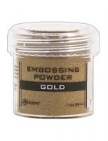 Gold embossing powder - Guldfärgat embossingpulver från Ranger ink