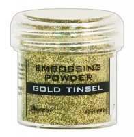 Gold tinsel embossing powder - Guldglittrigt embossingpulver från Ranger