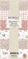Grandmas blanket Collection silmline paper pack - Mönsterpapper från Reprint 10x21 cm