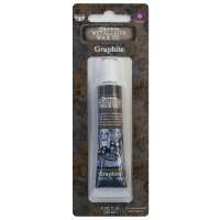 Graphite black metallique wax - Svart vax från Finnabair / Prima marketing ink 20 ml