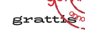 Grattis - Textstämpel från Gummiapan 2,6*0,4 cm