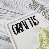 GRATTIS SWEDISH CONGRATS die from Gummiapan 43x16 mm