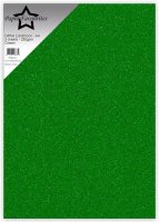 GREEN GLITTER CARDSTOCK - Grönt glitterpapper från Paper favourites A4