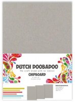 Chipboard / Greyboard A5 - 10 ark att skära ut motiv från - från Dutch Doobadoo