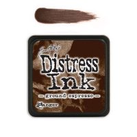 Ground espresso distress ink - Mörkbrun liten stämpeldyna från Tim Holtz/Ranger ink